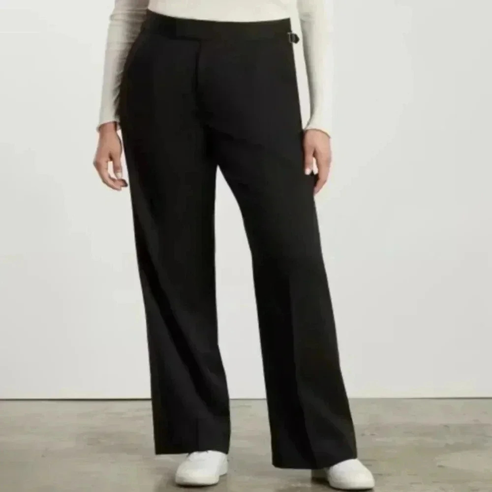 Everlane Black 80s Wool Pants